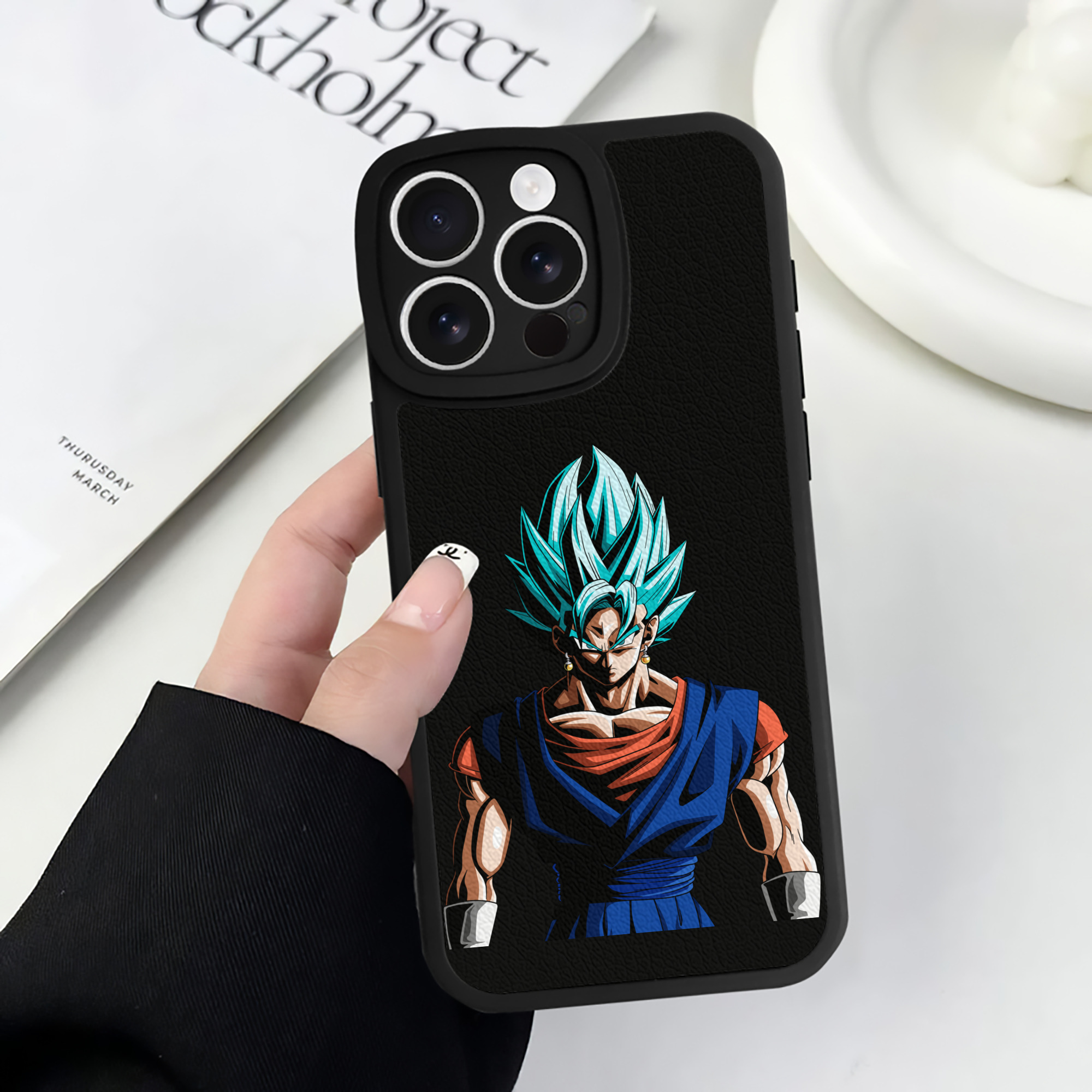 （画像用） ドラゴンボール ベジット DRAGON BALL Vegetto 【iPhone 16シリーズ対応】シリコンスマホケース（レザー調） 材質：シリコン